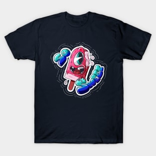 Retro style graffiti Ice Cream T-Shirt